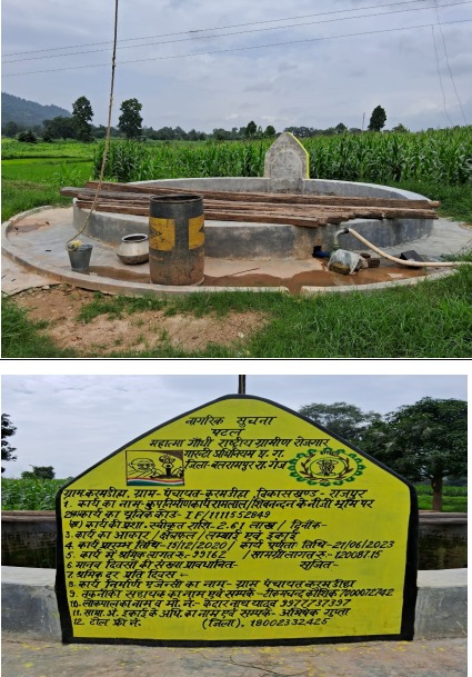 मनरेगा से बने कुएं से रामलाल के खेतों को मिल रहा है पानी, समय पर लगा रोपा